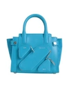 Off-white Woman Handbag Azure Size - Soft Leather In Blue
