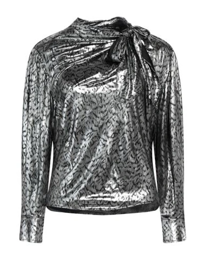 Isabel Marant Woman Top Silver Size 10 Viscose, Polyester