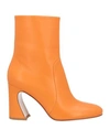 Gianvito Rossi Woman Ankle Boots Mandarin Size 9.5 Soft Leather