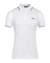 Zegna Man Polo Shirt White Size 38 Cotton, Elastane