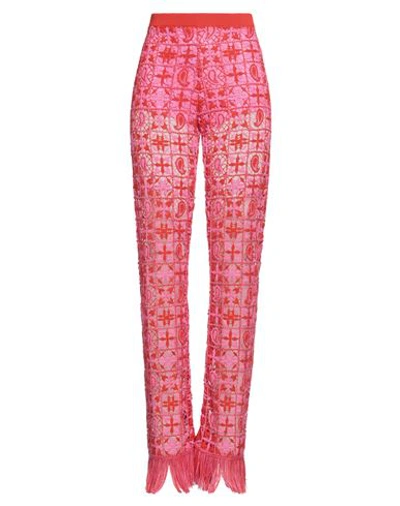 Etro Woman Pants Red Size 8 Viscose