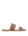 Stuart Weitzman Woman Sandals Brown Size 10.5 Soft Leather In Brown