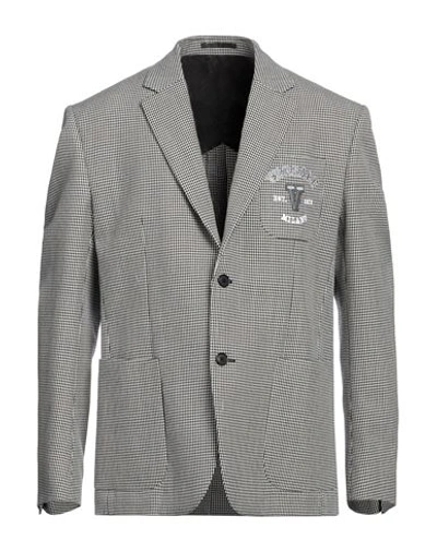 Versace Man Blazer Cream Size 40 Virgin Wool, Viscose In White