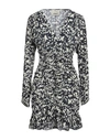 Isabel Marant 'lara' Printed Silk Mini Dress In Grey