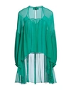 ROCHAS ROCHAS WOMAN TOP EMERALD GREEN SIZE 6 SILK