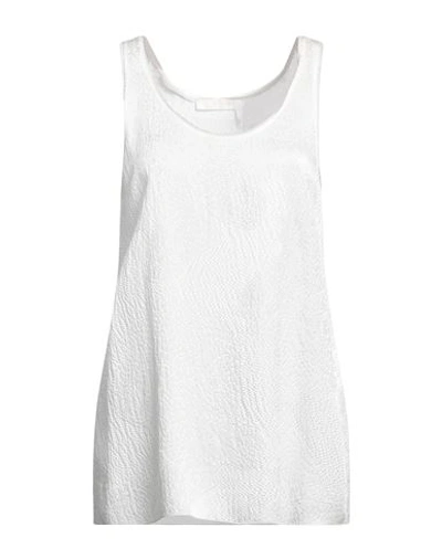 Chloé Woman Top White Size 8 Silk