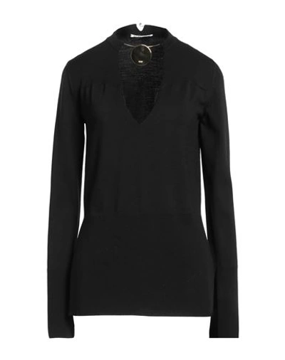 Jil Sander Woman Sweater Black Size 12 Virgin Wool