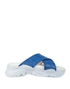 N°21 Woman Sandals Blue Size 11 Soft Leather In Blue