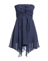 Isabel Marant Woman Mini Dress Navy Blue Size 6 Silk