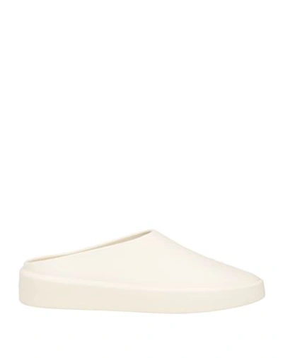 Fear Of God Man Mules & Clogs Cream Size 12 Rubber In White