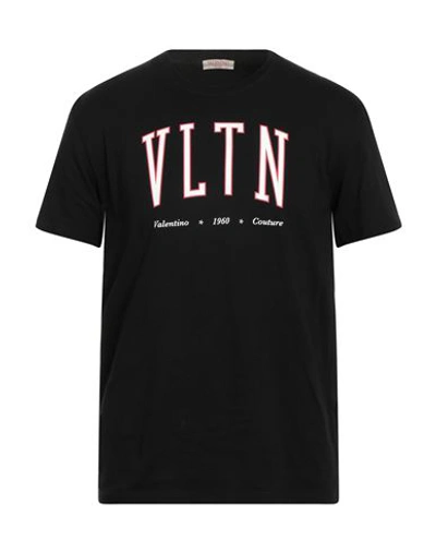 Valentino T-shirt Logo Clothing In Black