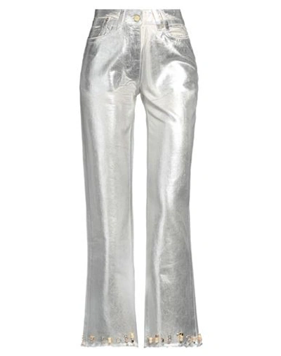 Jacquemus Le De Nîmes Court Articha Jeans In Silver