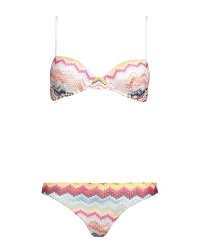 Missoni Woman Bikini White Size 8 Viscose