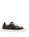 Maison Margiela Woman Sneakers Black Size 6 Soft Leather, Textile Fibers