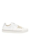 MAISON MARGIELA MAISON MARGIELA WOMAN SNEAKERS WHITE SIZE 6 SOFT LEATHER, TEXTILE FIBERS