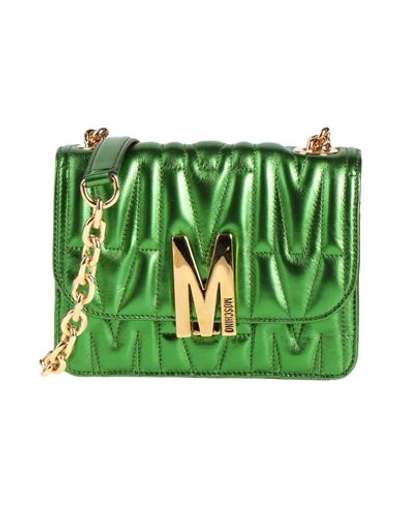 Moschino Woman Cross-body Bag Green Size - Leather