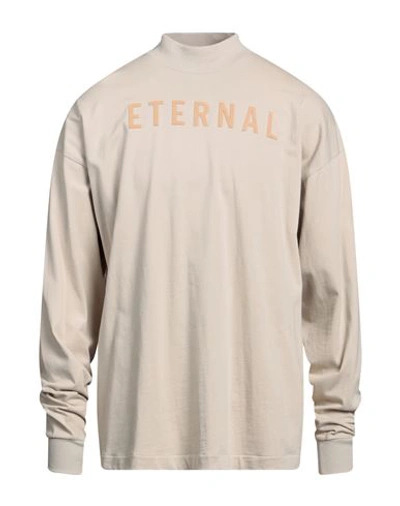 Fear Of God Solid Color Eternal Crew-neck Sweathirt With Embossed Detail L Standard Size In Beige