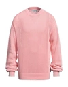 Msgm Man Sweater Pink Size Xl Cotton In Pink
