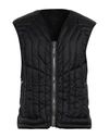 Rick Owens Man Down Jacket Black Size 38 Polyamide In Black
