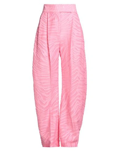 Attico The  Woman Pants Pink Size 8 Cotton, Polyamide, Polyester