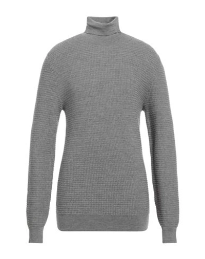 Irish Crone Man Turtleneck Grey Size 3xl Virgin Wool