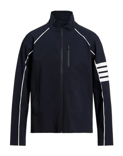 Thom Browne Man Sweatshirt Midnight Blue Size S Polyamide, Elastane