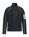 Thom Browne Man Sweatshirt Black Size L Polyamide, Elastane
