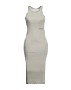 Hinnominate Woman Midi Dress Sage Green Size M Modal In Sage Green