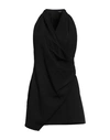 Balmain Draped Halter Neck Mini Dress In Black