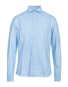 Ploumanac'h Man Shirt Sky Blue Size 15 ¾ Cotton