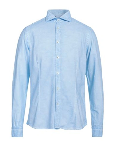 Ploumanac'h Man Shirt Sky Blue Size 15 ½ Cotton