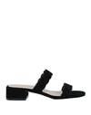Stuart Weitzman Woman Sandals Black Size 7.5 Soft Leather In Black