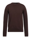 Jil Sander Man Sweater Dark Brown Size 42 Wool