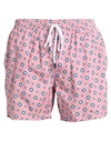Barba Napoli Man Swim Trunks Pink Size Xl Polyester
