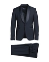 BRIAN DALES BRIAN DALES MAN SUIT MIDNIGHT BLUE SIZE 44 WOOL, POLYESTER, ELASTANE