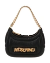 Moschino Woman Handbag Black Size - Leather In Black