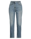 GIVENCHY GIVENCHY WOMAN JEANS BLUE SIZE 8 COTTON, ELASTANE