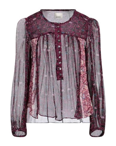 Isabel Marant Woman Top Deep Purple Size 2 Silk