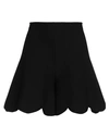 Rochas Woman Shorts & Bermuda Shorts Black Size M Viscose, Polyester, Polyamide, Elastane
