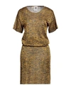 M Missoni Woman Midi Dress Ocher Size Xl Viscose In Yellow