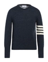 Thom Browne Man Sweater Navy Blue Size 5 Wool