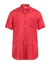 Comme Des Garçons Shirt Man Shirt Red Size M Cupro In Red