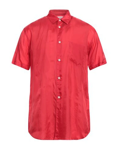 Comme Des Garçons Shirt Man Shirt Red Size M Cupro