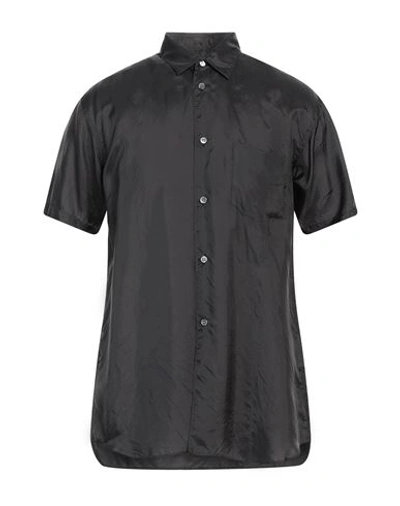 Comme Des Garçons Shirt Man Shirt Black Size L Cupro In Black