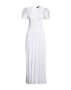 ROCHAS ROCHAS WOMAN MAXI DRESS WHITE SIZE 6 POLYESTER, COTTON