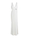 Feleppa Woman Maxi Dress Ivory Size 8 Polyester, Elastane In White