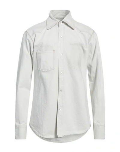 Maison Margiela Cotton Denim Shirt In White