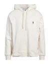 NEIL BARRETT NEIL BARRETT MAN SWEATSHIRT IVORY SIZE XXL COTTON, ELASTANE