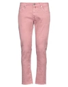 Incotex Man Pants Pastel Pink Size 33 Linen, Cotton, Elastane
