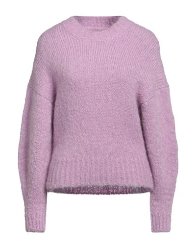Isabel Marant Woman Sweater Light Purple Size 4 Mohair Wool, Polyamide